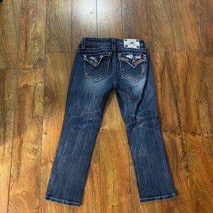 Beautiful Miss Me Crop Jeans With 25" Inseam